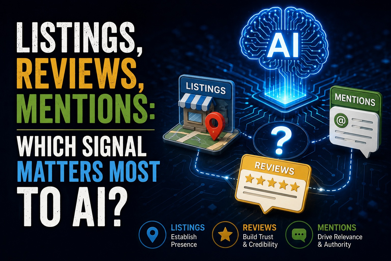 Local business trust signals for AI search visibility