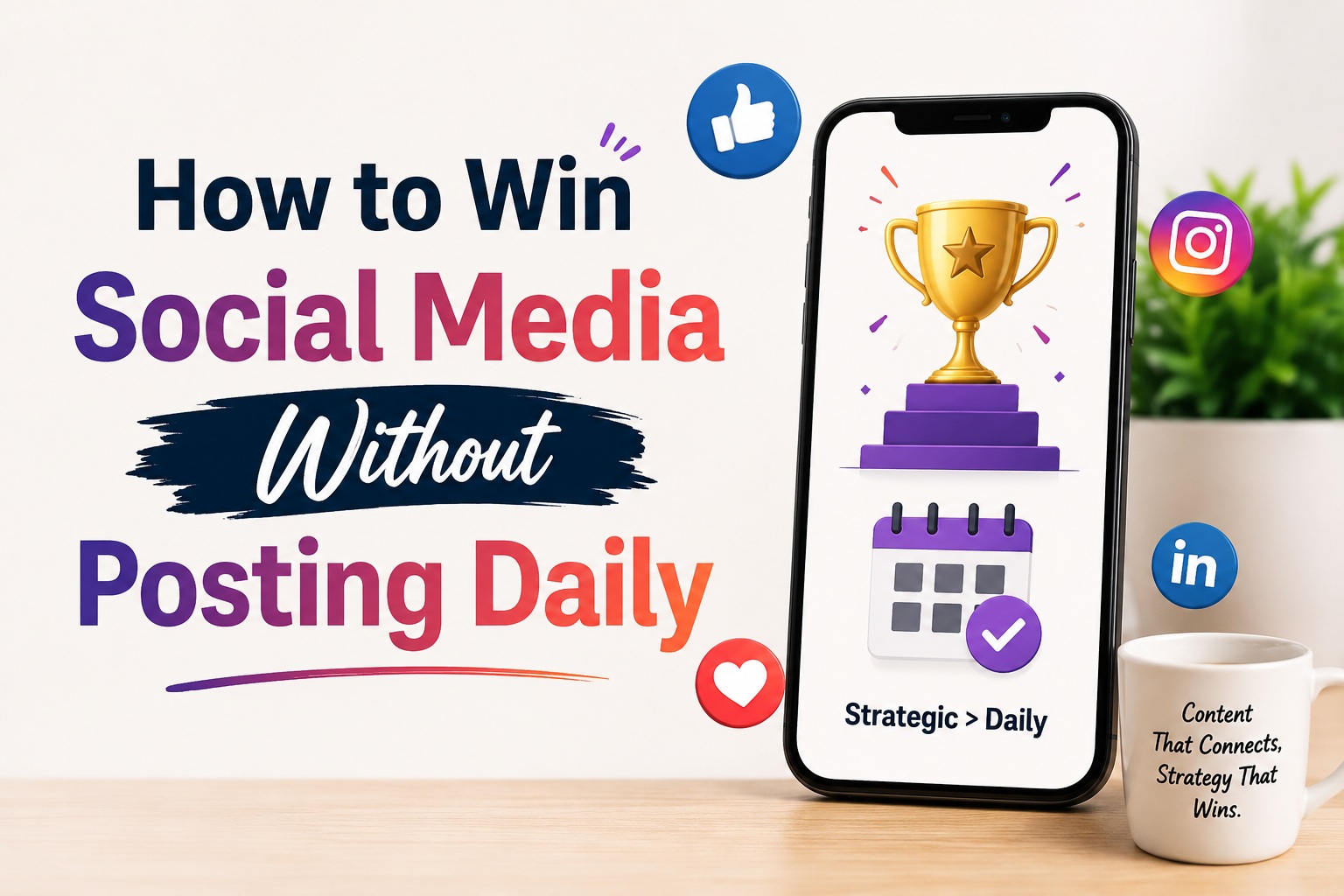 How to Win Social Media Without Posting Daily