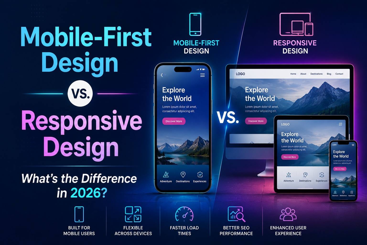 Mobile-First Design vs. Responsive Design